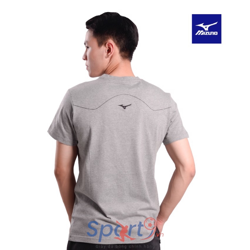 MIZUNO ÁO THỂ THAO T-SHIRT NAM MORELIA PRINT GHI